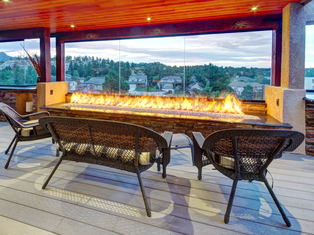 Outdoor living space by Stewart Remodeling in Colorado Springs, Colorado