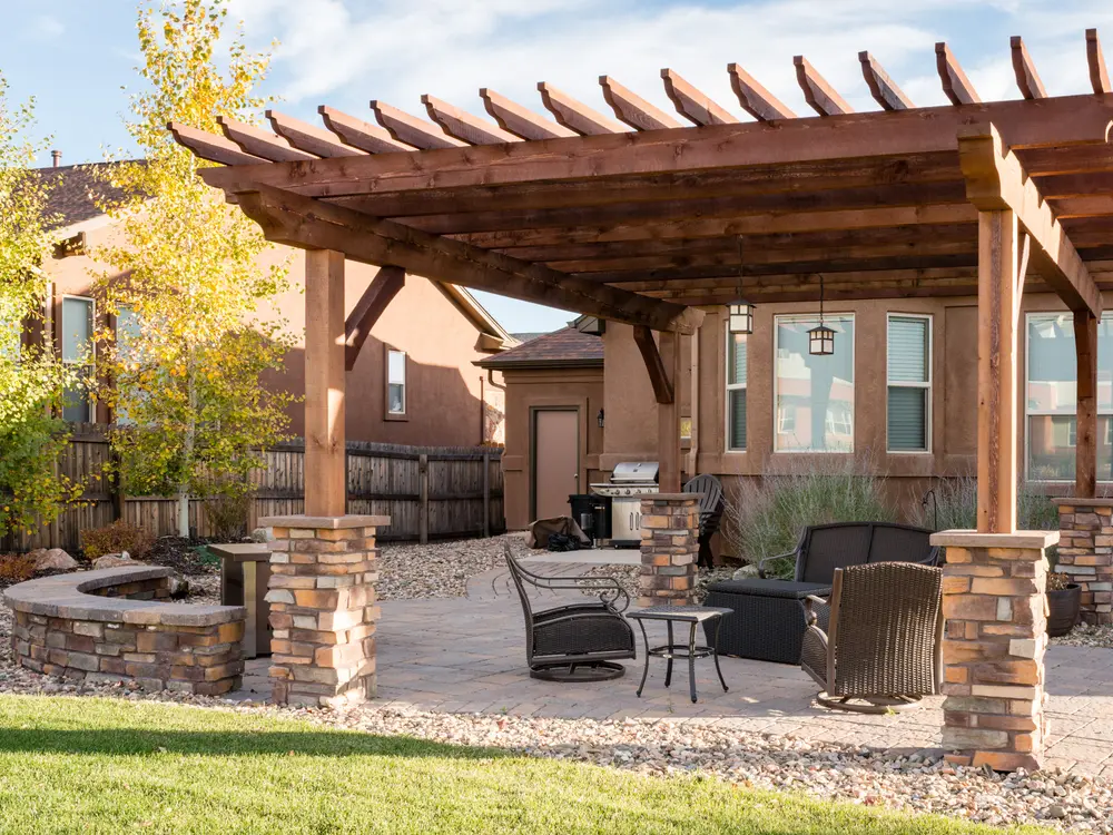 Outdoor living space by Stewart Remodeling in Colorado Springs, Colorado