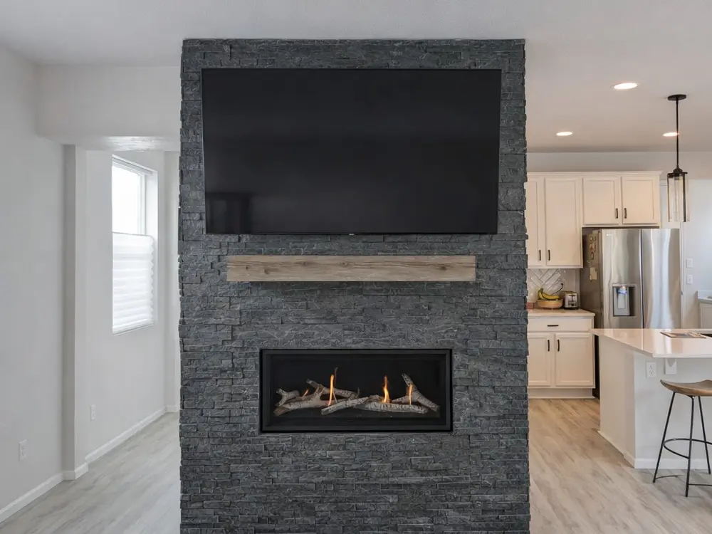 Custom fireplace by Stewart Remodeling in Colorado Springs, Colorado