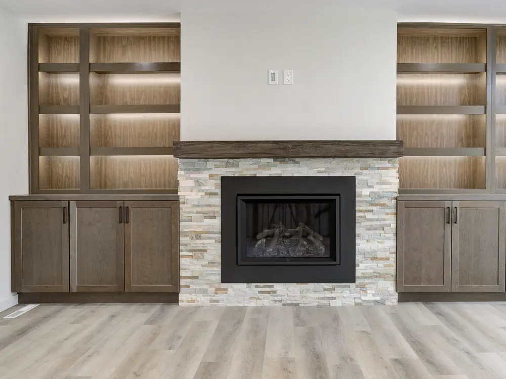 Custom fireplace by Stewart Remodeling in Colorado Springs, Colorado