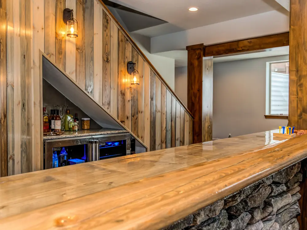 Custom bar by Stewart Remodeling in Colorado Springs, Colorado