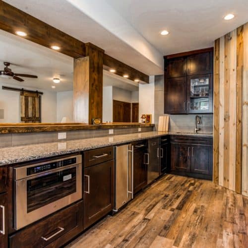 new bar done by remodeling contractors