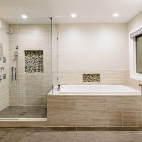 Luxury white bathroom