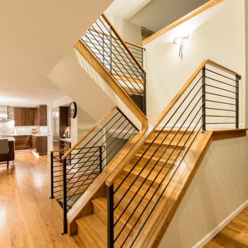 new staircase addition done by remodeling contractors