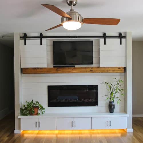 tv entertainment area interior design