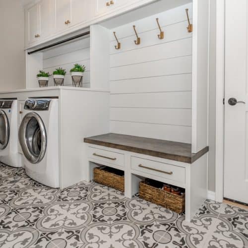 Interior design of laundry room