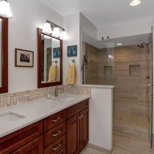 Modern bathroom renovation
