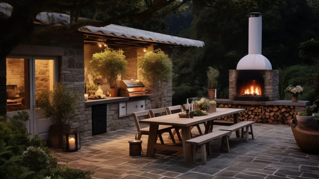 custom outdoor kitchen